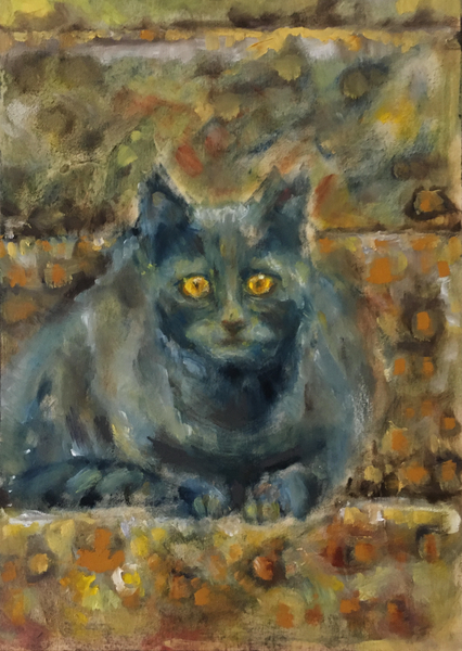 Kasia Lech-Kowol - Cat on the stone stairs