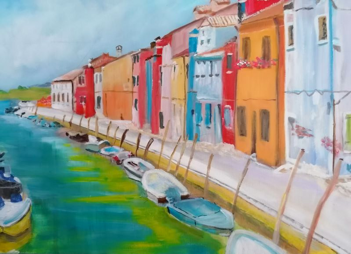 Heinz Weinberger - Lagune in Burano