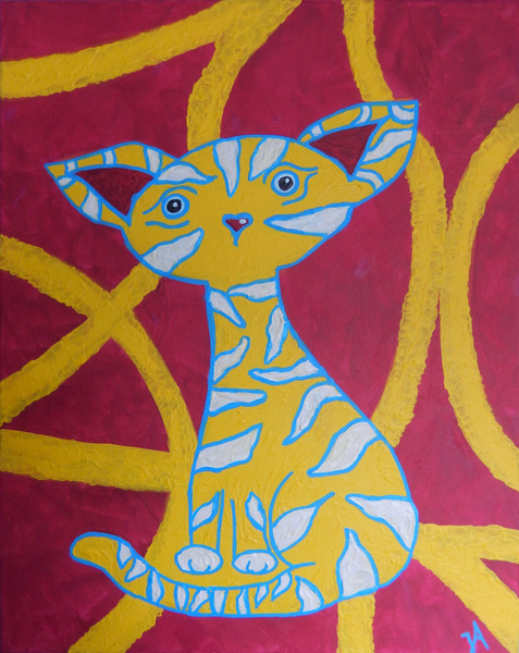 Jenny Alfter - Kitten in Yellow