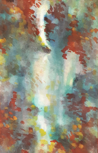 Christine Semrau - Wald mit Lichteinfall
