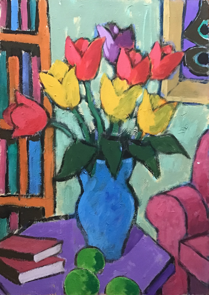 Ladislaus Billanitsch - Tulpen und Bücher