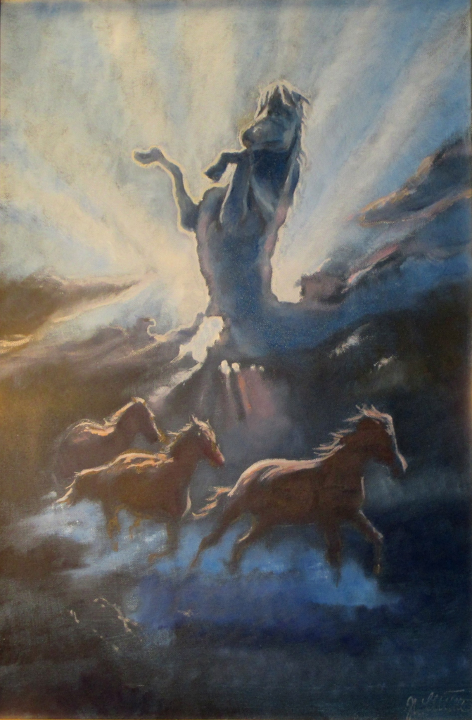 Joh.R.M.Christl - Himmel und Erde - Pferde