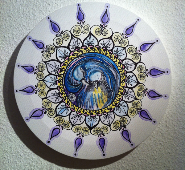 Claudia Seemann-Rizzi - Mandala-Liebe II Poster Kunstdruck - Claudia Seemann-Rizzi, Mönchaltdorf, Schweiz Wandbild