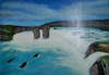 Daniel Tied - Goðafoss Wasserfall in Island Poster Kunstdruck - Daniel Tied, Lübeck, Deutschland Wandbild