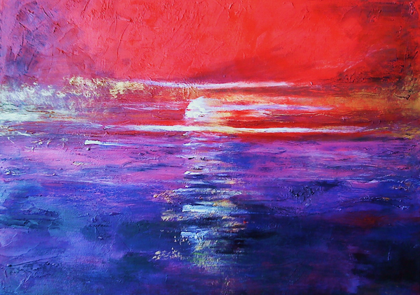 Dorota Kruk - Sonnenuntergang Poster Kunstdruck - Dorota Kruk, Hamburg, Deutschland Wandbild