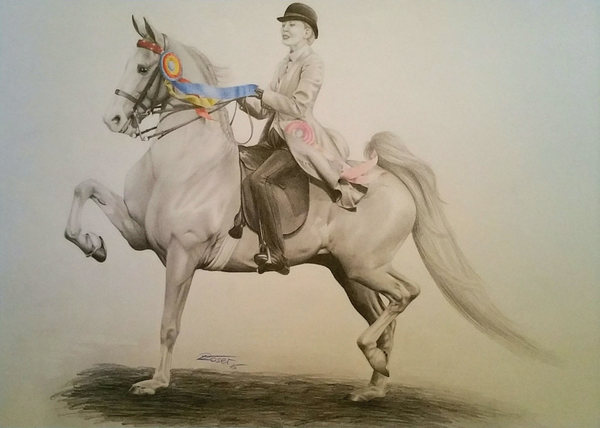 Leslie Ann Röser - American Saddlebred Poster Kunstdruck - Leslie Ann Röser, Codurg, Deutschland Wandbild