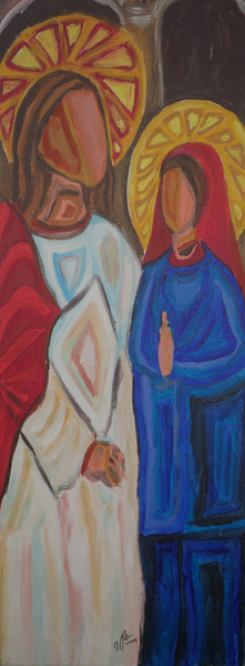 Jürgen Käpplinger - Jesus und Maria Poster Kunstdruck - Jürgen Käpplinger, Heilbronn, Deutschland Wandbild