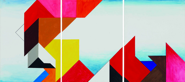 Willy Wiedmann - Sinfonia della Domenica (triptic) Poster Kunstdruck - Willy Wiedmann, Bad Cannstatt, Deutschland Wandbild