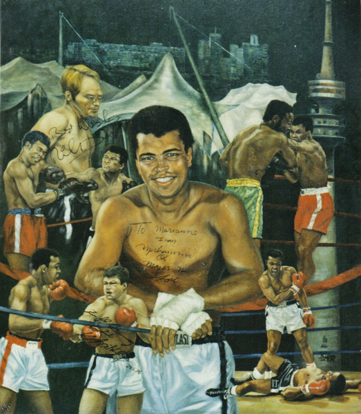 Marianne Helger - Muhammad Ali Poster Kunstdruck - Marianne Helger, Landensberg, Deutschland Wandbild