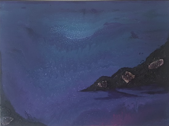 Sandra Kolodjezak - Gemälde mit Amethyst