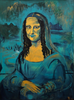 Nadine Nau - La Gioconda BLUE Poster Kunstdruck - Nadine Nau, Berlin, Deutschland Wandbild