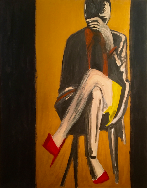 Christian Schmidt - Guy with red shoes Poster Kunstdruck - Christian Schmidt, Stocksee, Deutschland Wandbild
