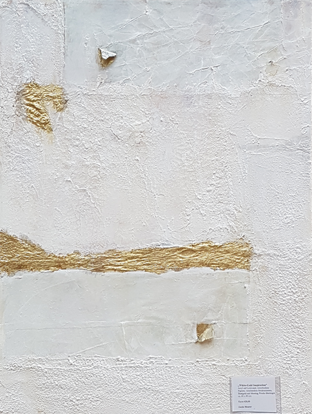 Lucia Meurer - White-Gold Inspiration Poster Kunstdruck - Lucia Meurer, Bonn, Deutschland Wandbild
