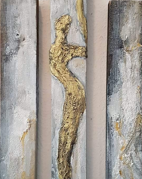 Lucia Meurer - Acryl auf altem Holz