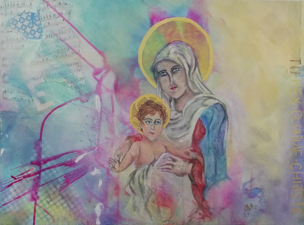 Elisabeth Marek - Klipper, klapper, kleiner Mann Poster Kunstdruck - Elisabeth Marek, keine Angabe, Österreich Wandbild