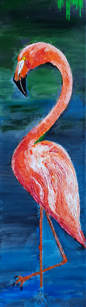 Gerd Leyerer - Der Flamingo Poster Kunstdruck - Gerd Leyerer, Sprockhövel, Deutschland Wandbild