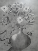 Gerd Leyerer - Stilleben Rosen in einer Kugelvase Poster Kunstdruck - Gerd Leyerer, Sprockhövel, Deutschland Wandbild