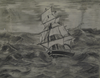 Gerd Leyerer - Ein Segelschiff bei Sturm Poster Kunstdruck - Gerd Leyerer, Sprockhövel, Deutschland Wandbild