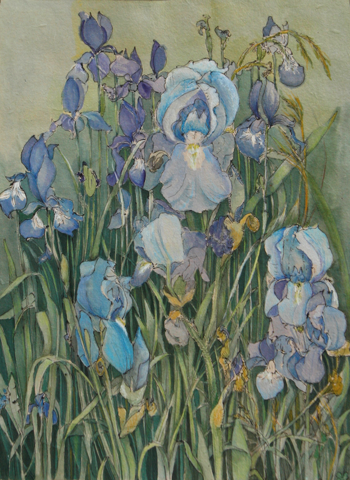 Ariane von Gottberg - Gartenstück 3, (Iris)