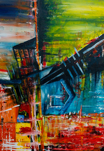 Yevheniy Mishchenko - Zusammenprall Poster Kunstdruck - Yevheniy Mishchenko, Berlin, Deutschland Wandbild