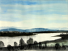 Günther Bach - Flusslandschaft im November Poster Kunstdruck - Günther Bach, Berlin, Deutschland Wandbild