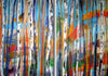 Leonore Zimmermann - Birkenwald im Herbst Poster Kunstdruck - Leonore Zimmermann, München, Deutschland Wandbild