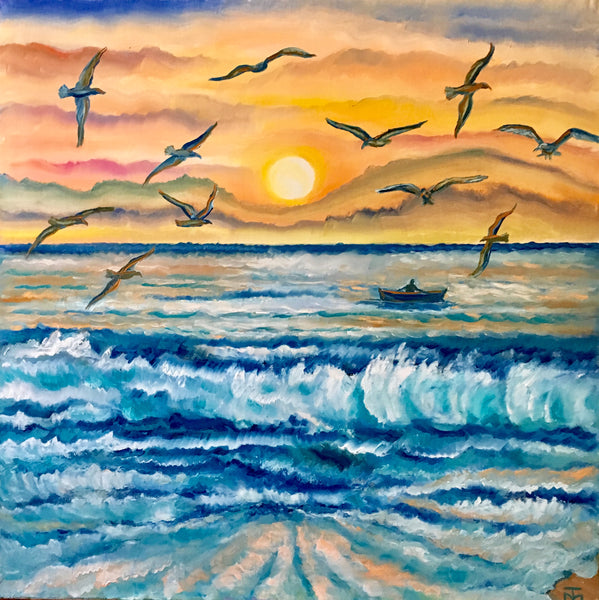 Tamara Michel - Meer, Möwen Poster Kunstdruck - Tamara Michel, Wien, Österreich Wandbild