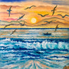 Tamara Michel - Meer, Möwen Poster Kunstdruck - Tamara Michel, Wien, Österreich Wandbild