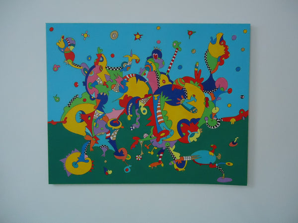Tereza Leitner - Tanzende Farben Poster Kunstdruck - Tereza Leitner, Schrems, Österreich Wandbild