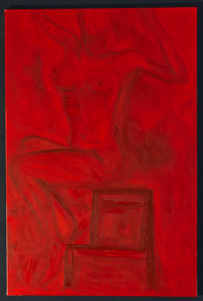 Tatjana Sharapaeva - Leidenschaftliche sitzende Frau