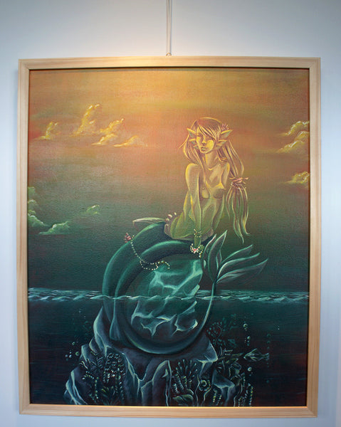 Adelheid Pichler - Die Meerjungfrau Poster Kunstdruck - Adelheid Pichler, keine Angabe, Österreich Wandbild