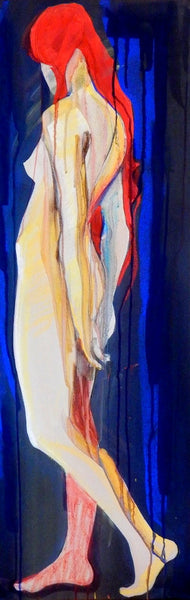 Katarina Hvozdarova Daro - Frauenakt mit rotem Haar Poster Kunstdruck - Katarina Hvozdarova Daro, Leibnitz, Österreich Wandbild