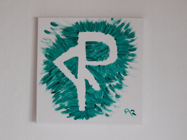 Birgit *Merlynn* Wagner - Sigille in grün auf Leinwand