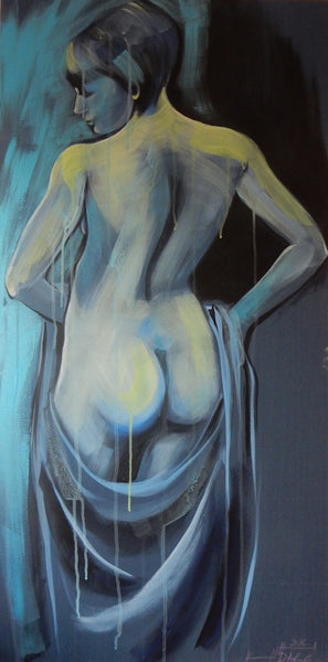 Katarina Hvozdarova Daro - Der blaue Akt Poster Kunstdruck - Katarina Hvozdarova Daro, Leibnitz, Österreich Wandbild