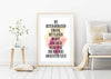 Die besten Menschen Poster Kunstdruck - Typografie, KUNST-ONLINE Wandbild