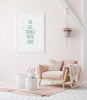 Do all things with love Poster Kunstdruck - Typografie, KUNST-ONLINE Wandbild