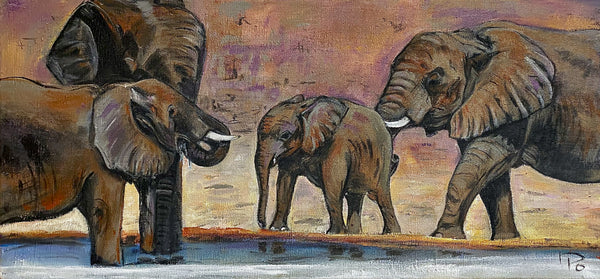 Heike Ponge - Elefantenfamilie