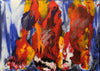 Marlis Meinicke - Feuersbrunst Poster Kunstdruck - Marlis Meinicke, Berlin, Deutschland Wandbild