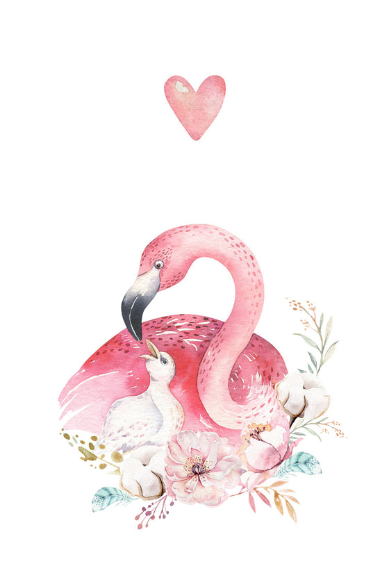 Flamingo love