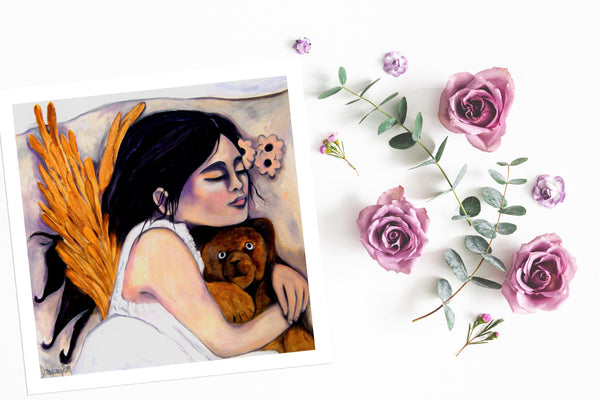 Gabi Domenig - Little sleeping Angel Poster Kunstdruck - Gabi Domenig, KUNST-ONLINE Wandbild