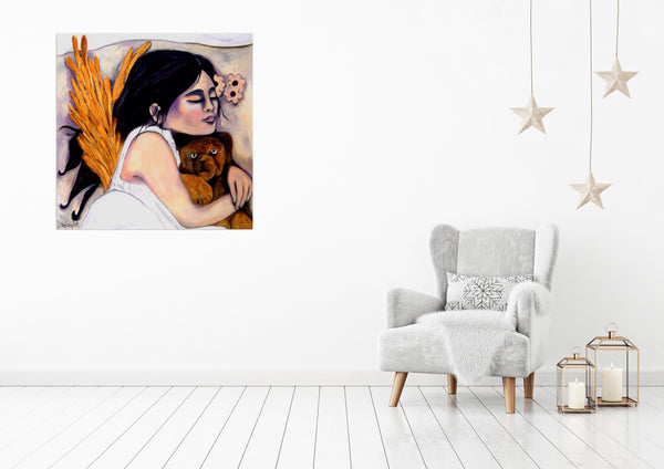 Gabi Domenig - Little sleeping Angel Poster Kunstdruck - Gabi Domenig, KUNST-ONLINE Wandbild