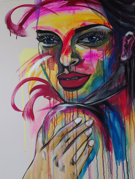 Haeran Boehler - Frau Poster Kunstdruck - Haeran Boehler, Hedingen, Schweiz Wandbild