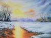 Doris Perren - Winterbild Sonnenuntergang