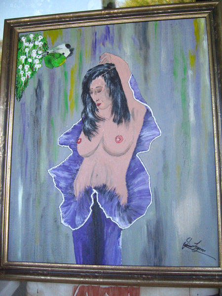 Gerd Leyerer - Eine schöne Frau, die sich entpuppt Poster Kunstdruck - Gerd Leyerer, Sprockhövel, Deutschland Wandbild