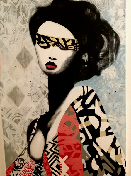Christian Schmidt - Geisha Poster Kunstdruck - Christian Schmidt, Stocksee, Deutschland Wandbild