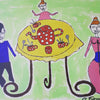 Anna Bruno - Tea time Poster Kunstdruck - Anna Bruno, keine Angabe, Schweiz Wandbild