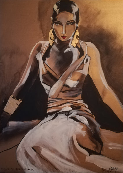 Katarina Hvozdarova Daro - Tribute to Josephine Baker Poster Kunstdruck - Katarina Hvozdarova Daro, Leibnitz, Österreich Wandbild