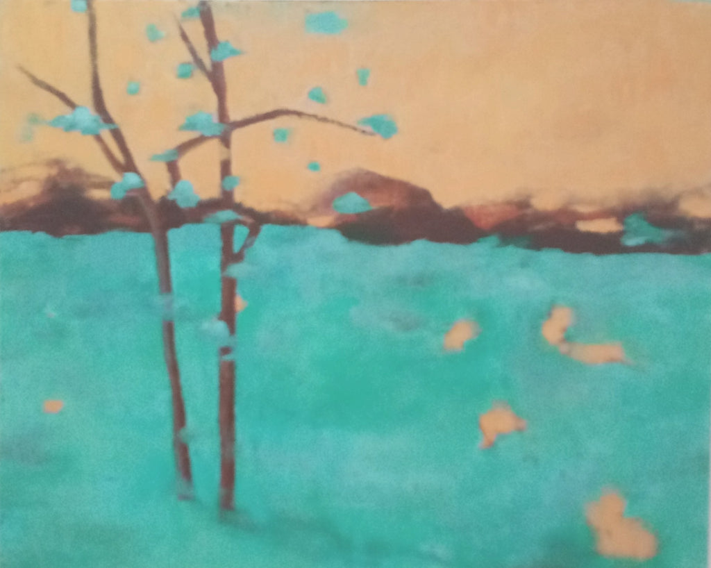 Ingrid Salus - Landschaft mit Bäumen