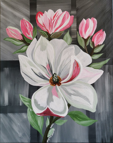 Sigrid Schwab - Magnolienast Poster Kunstdruck - Sigrid Schwab, Schladming, Österreich Wandbild