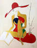 Karin Brose - Reading Woman Poster Kunstdruck - Karin Brose, Hamburg, Deutschland Wandbild